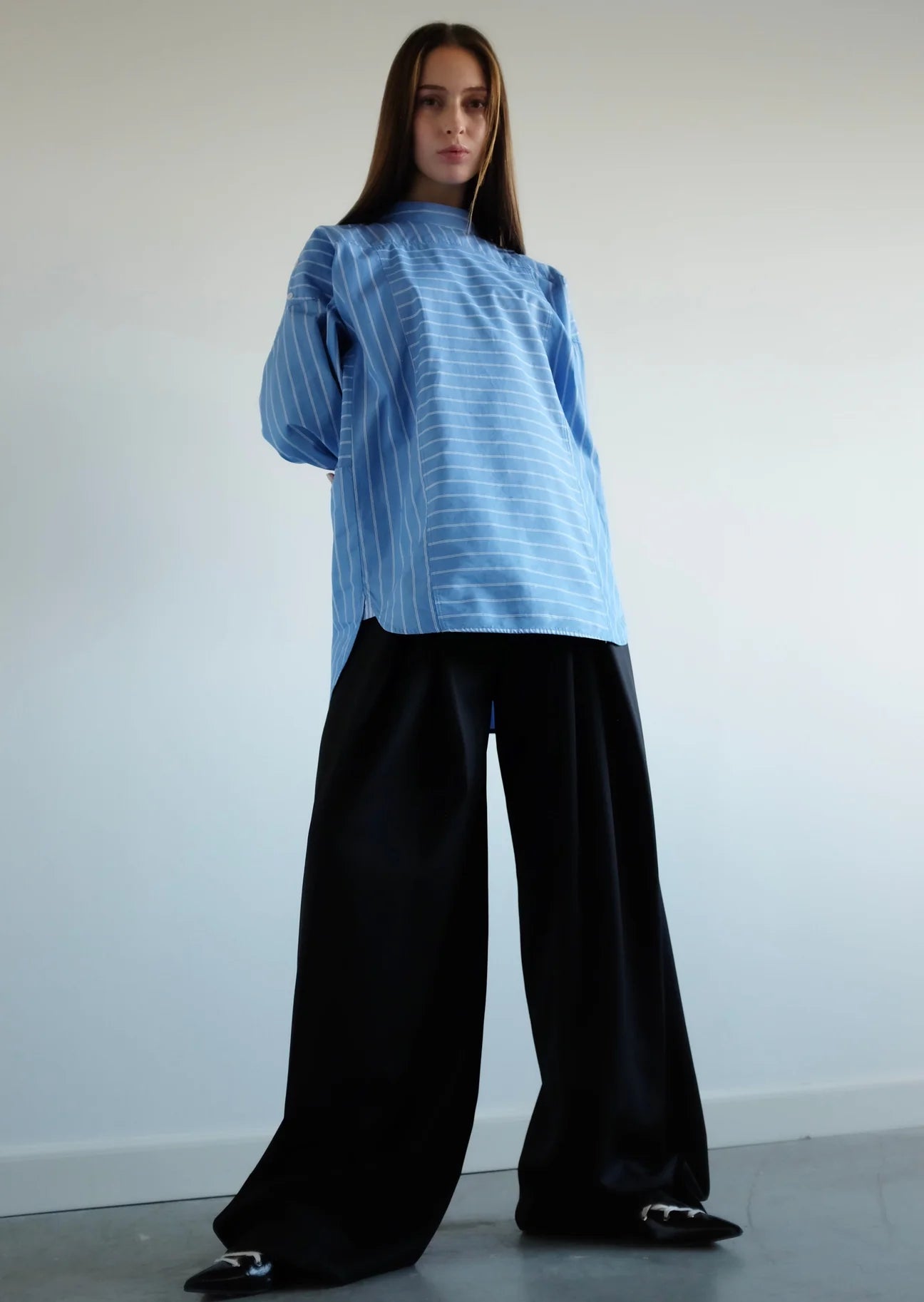 Famke Blouse - Blue Stripe