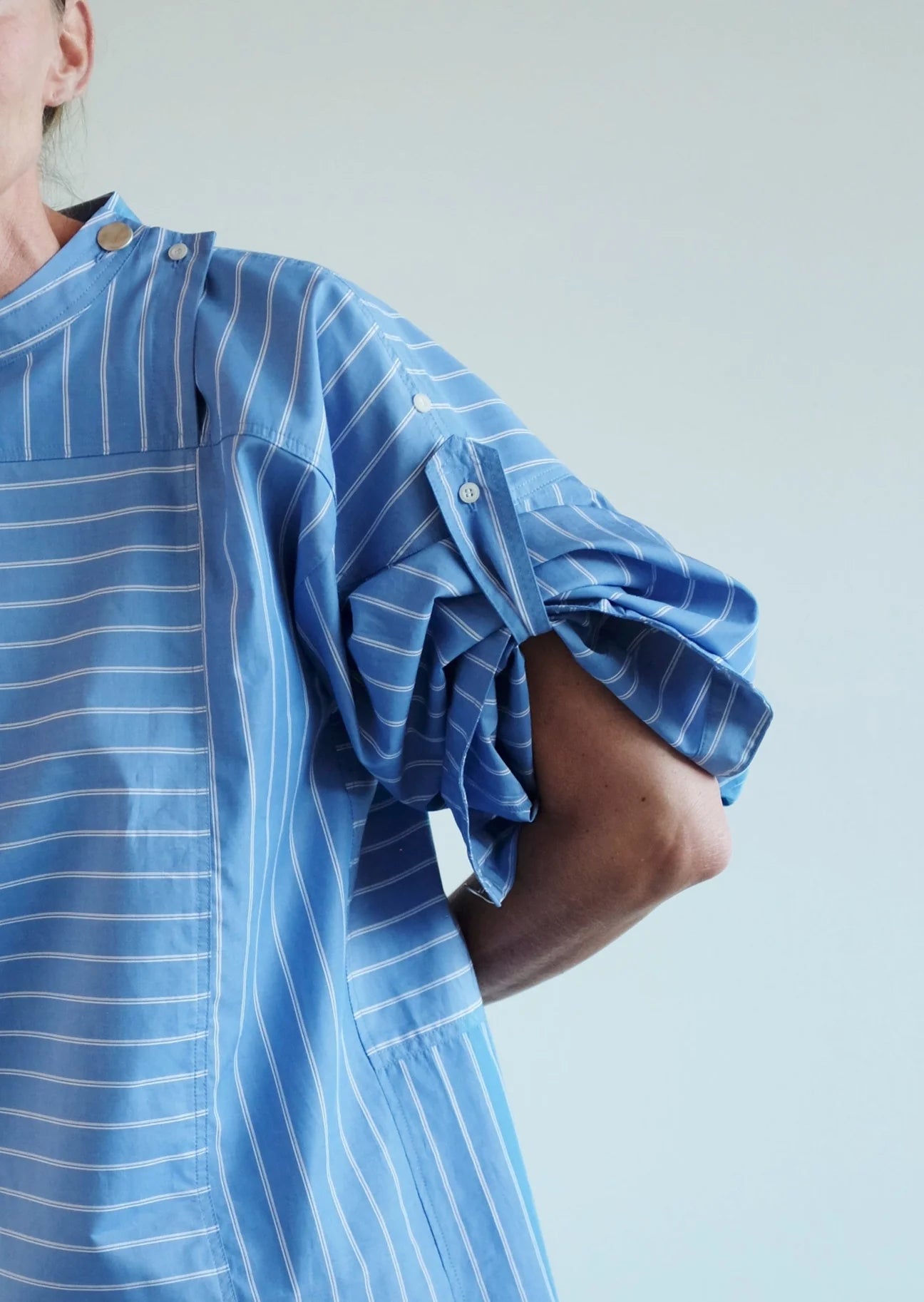 Famke Blouse - Blue Stripe