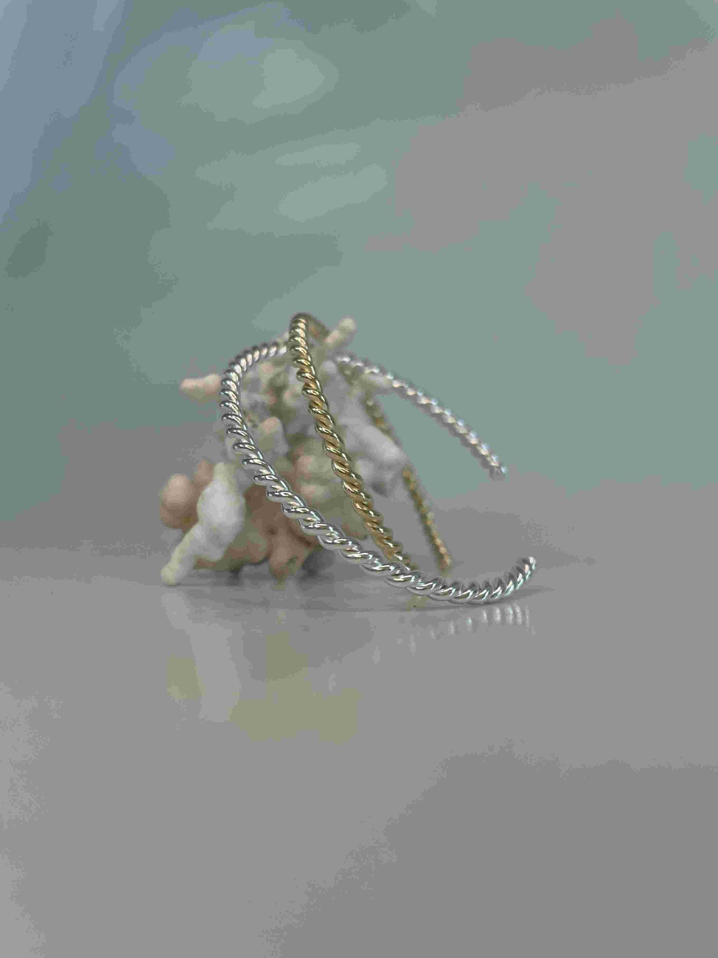 Armspange swirl silber