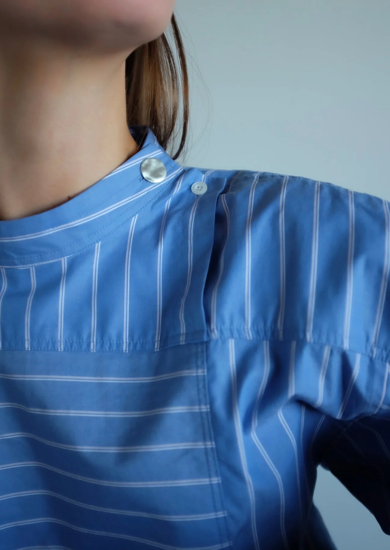 Famke Blouse - Blue Stripe