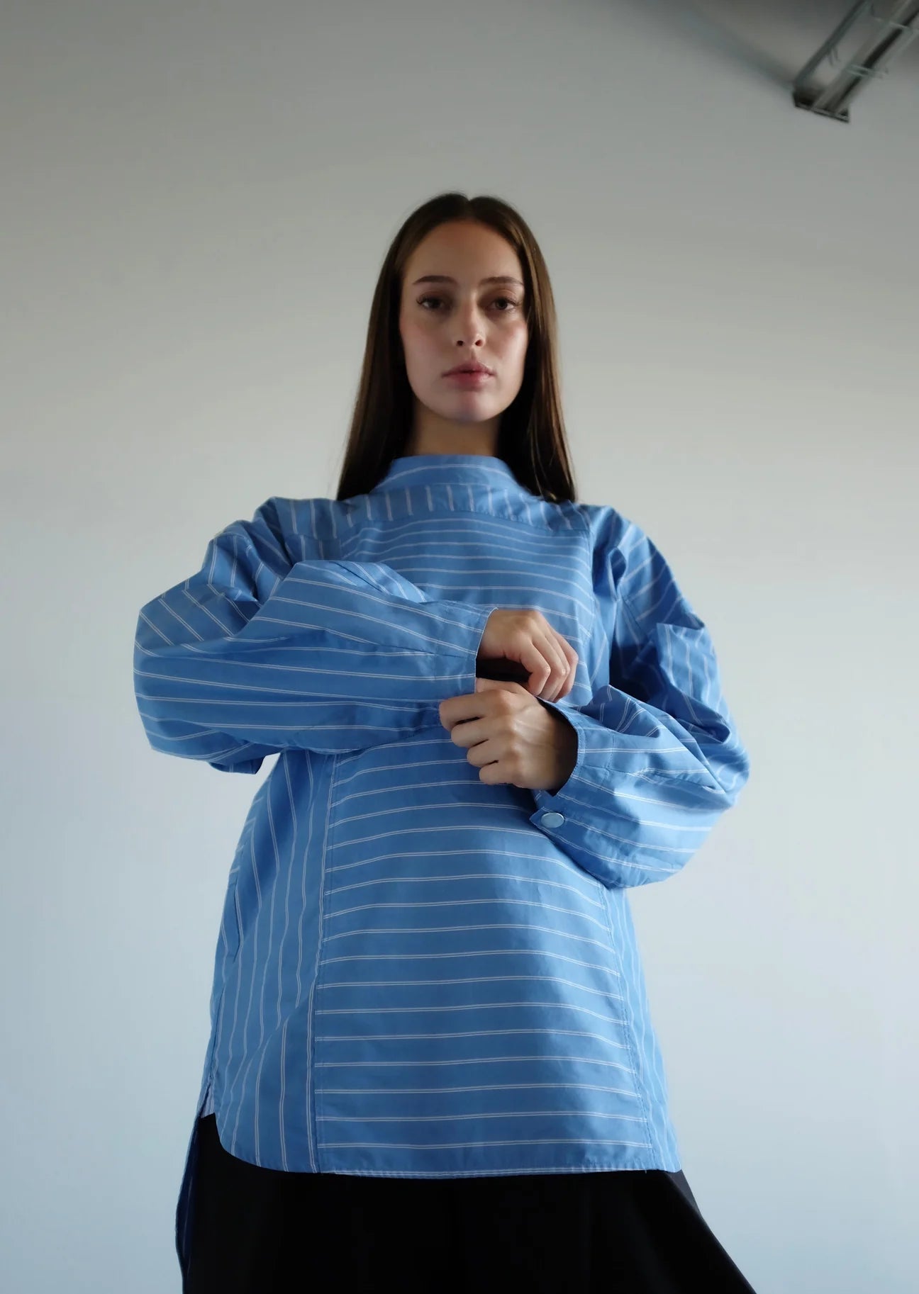 Famke Blouse - Blue Stripe