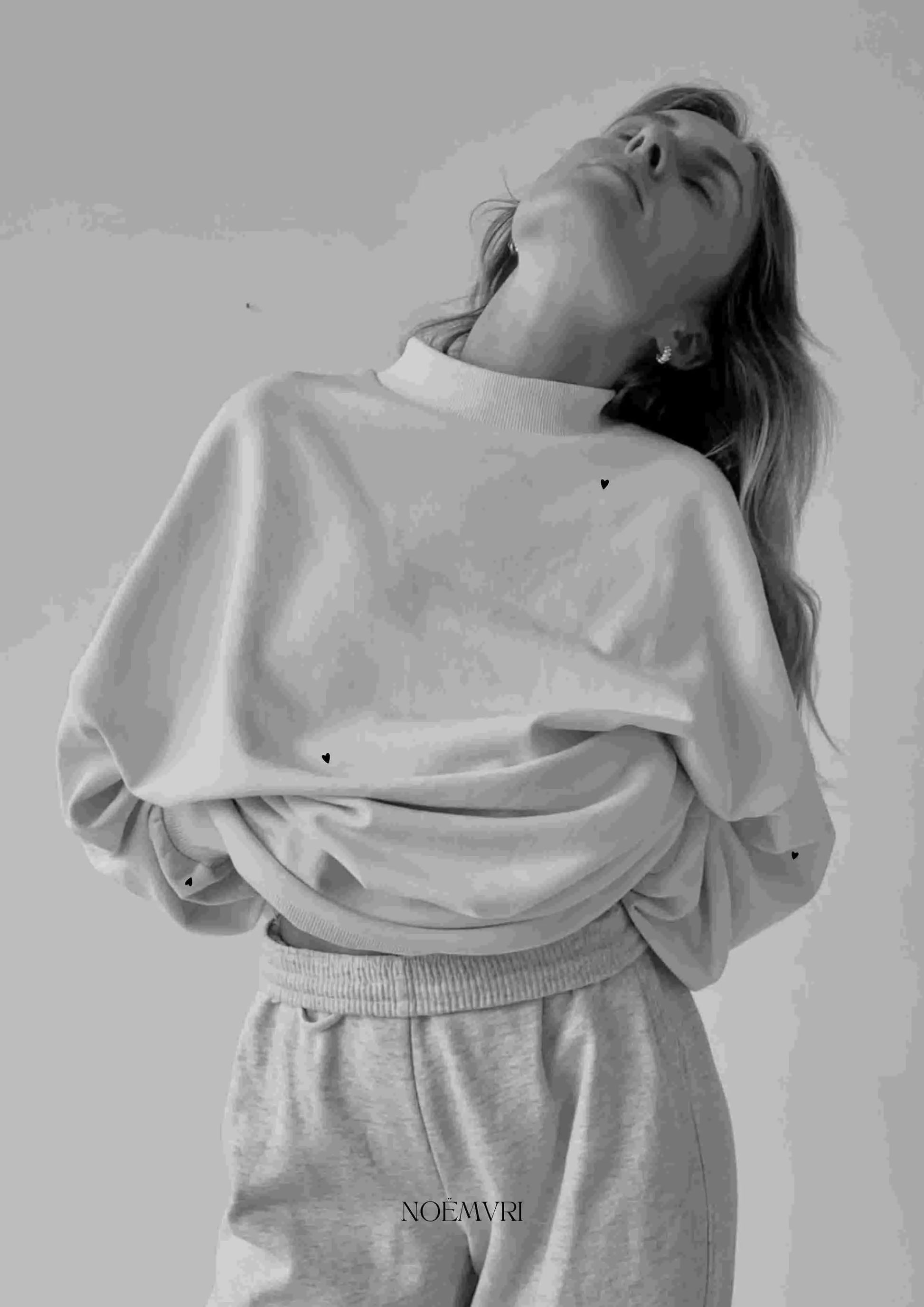 BLUE HEART - Sweatshirt - noёmvri fashion label