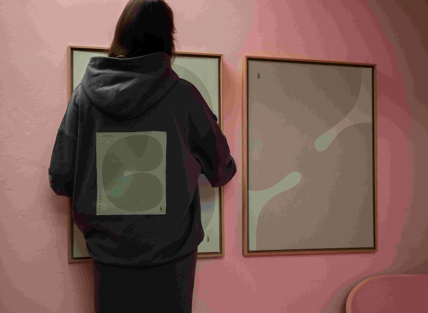 Canvas Hoodie grau - noёmvri fashion label