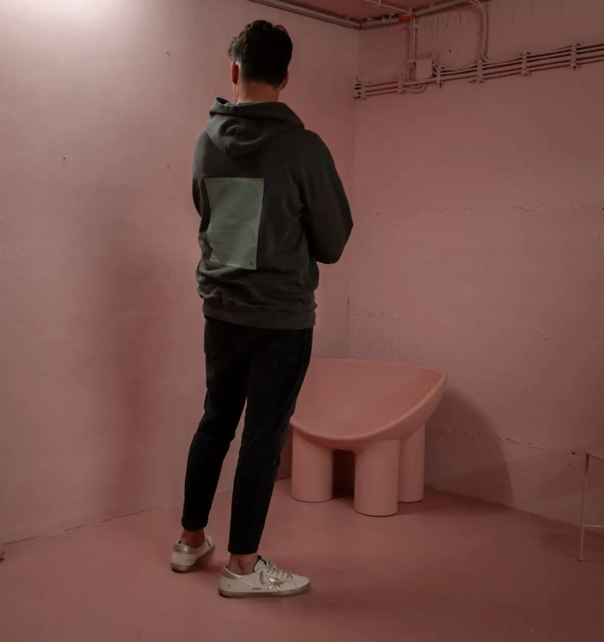 Canvas Hoodie grau - noёmvri fashion label