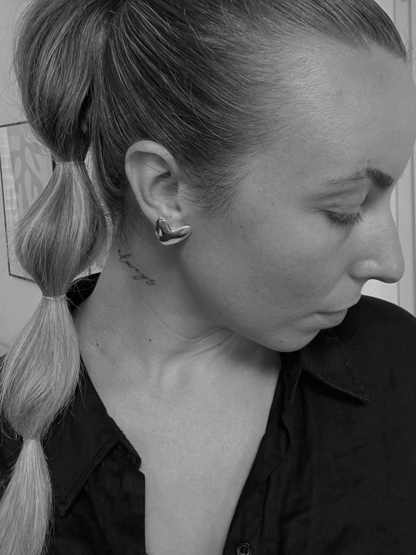 Herz Ohrringe silber - noёmvri fashion label