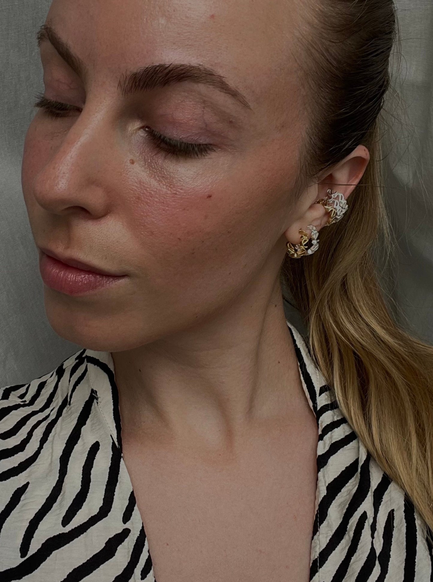 Logo earcuff silber