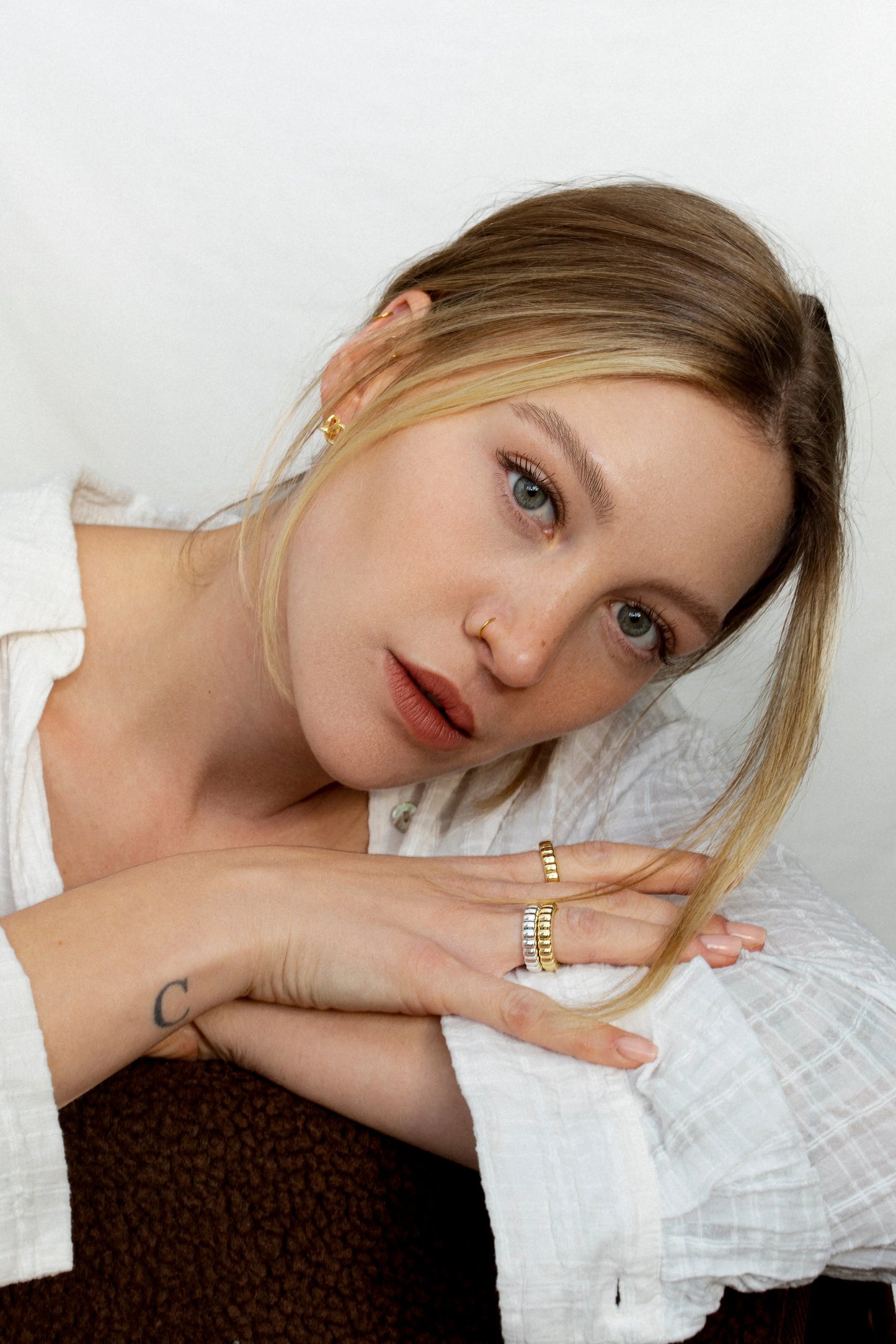 Lilly Ohrstecker gold - noёmvri fashion label