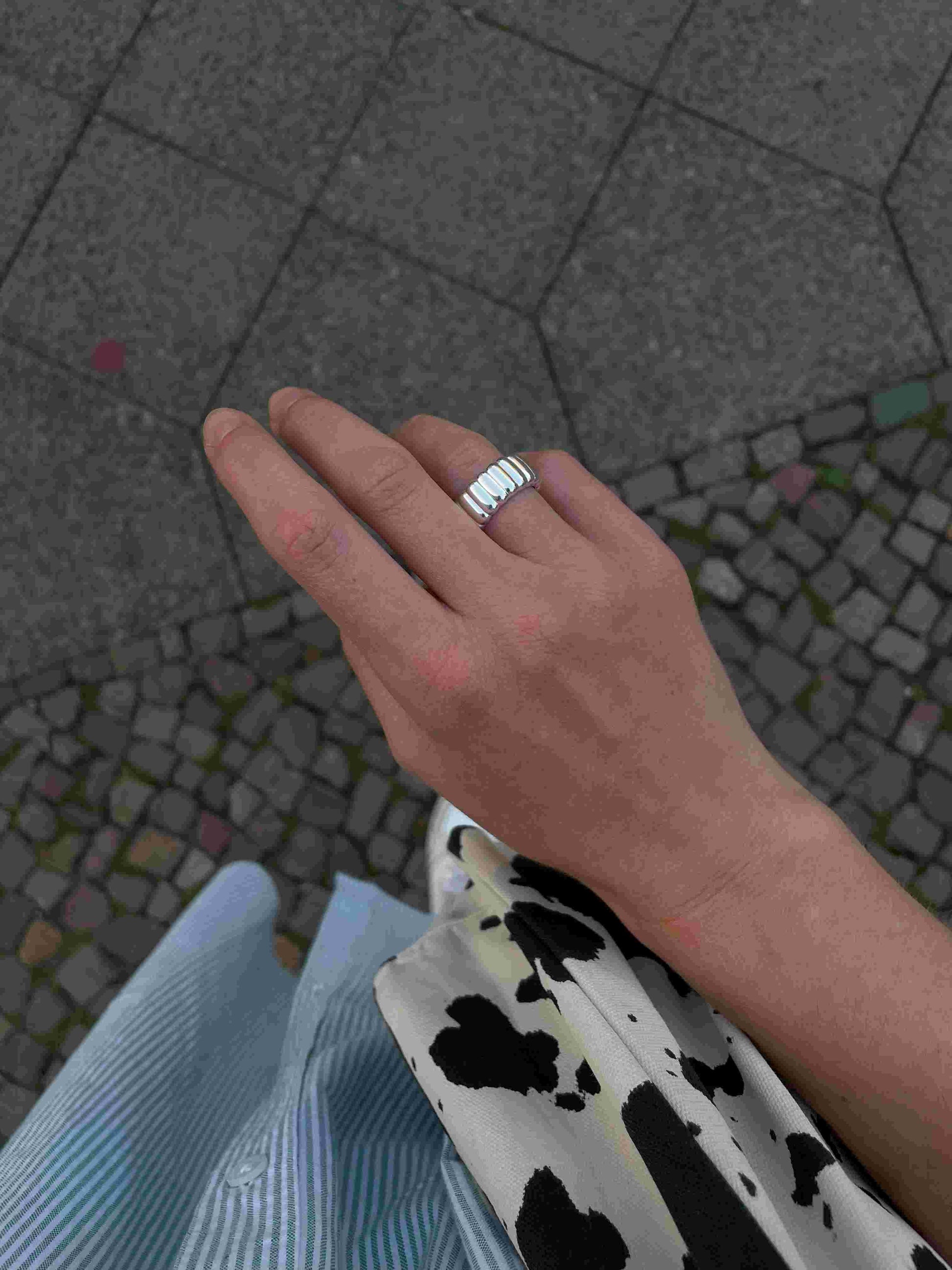 Linienring silber - noёmvri fashion label