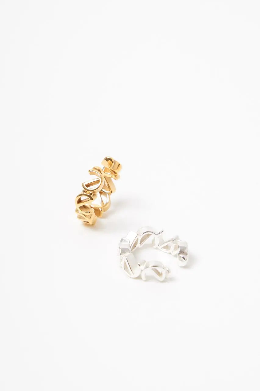 Logo earcuff gold - noёmvri fashion label