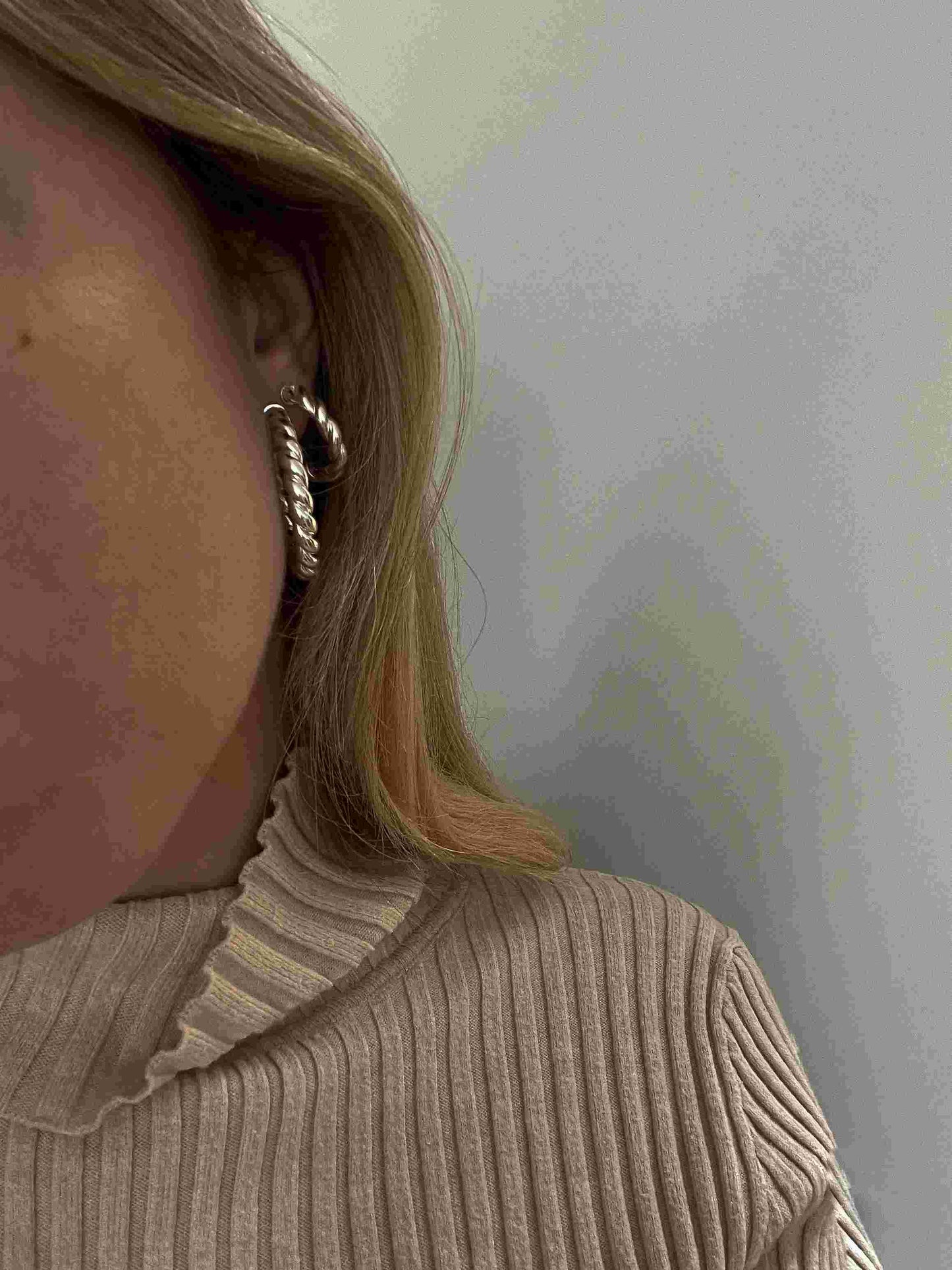 Mia Creolen silber small - noёmvri fashion label
