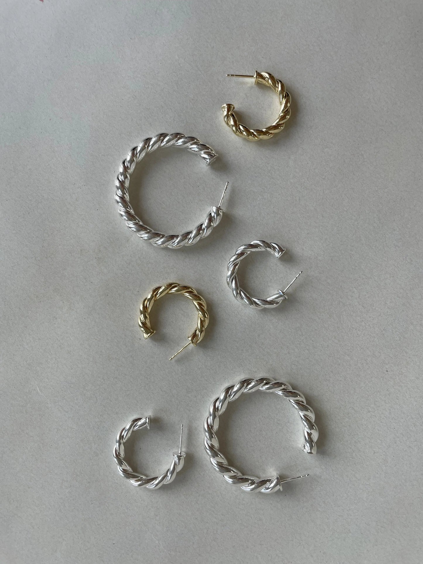 Mia Creolen silber small - noёmvri fashion label