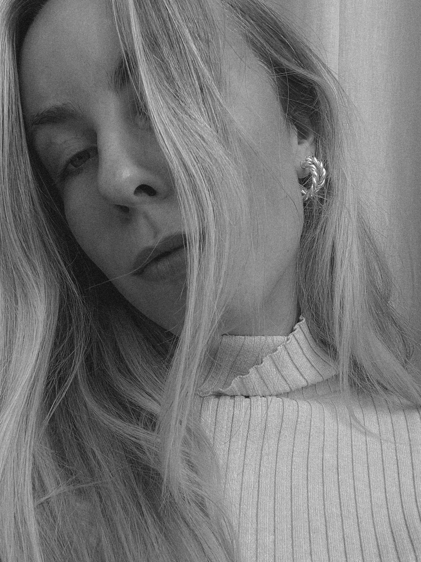 Mia Creolen silber small - noёmvri fashion label