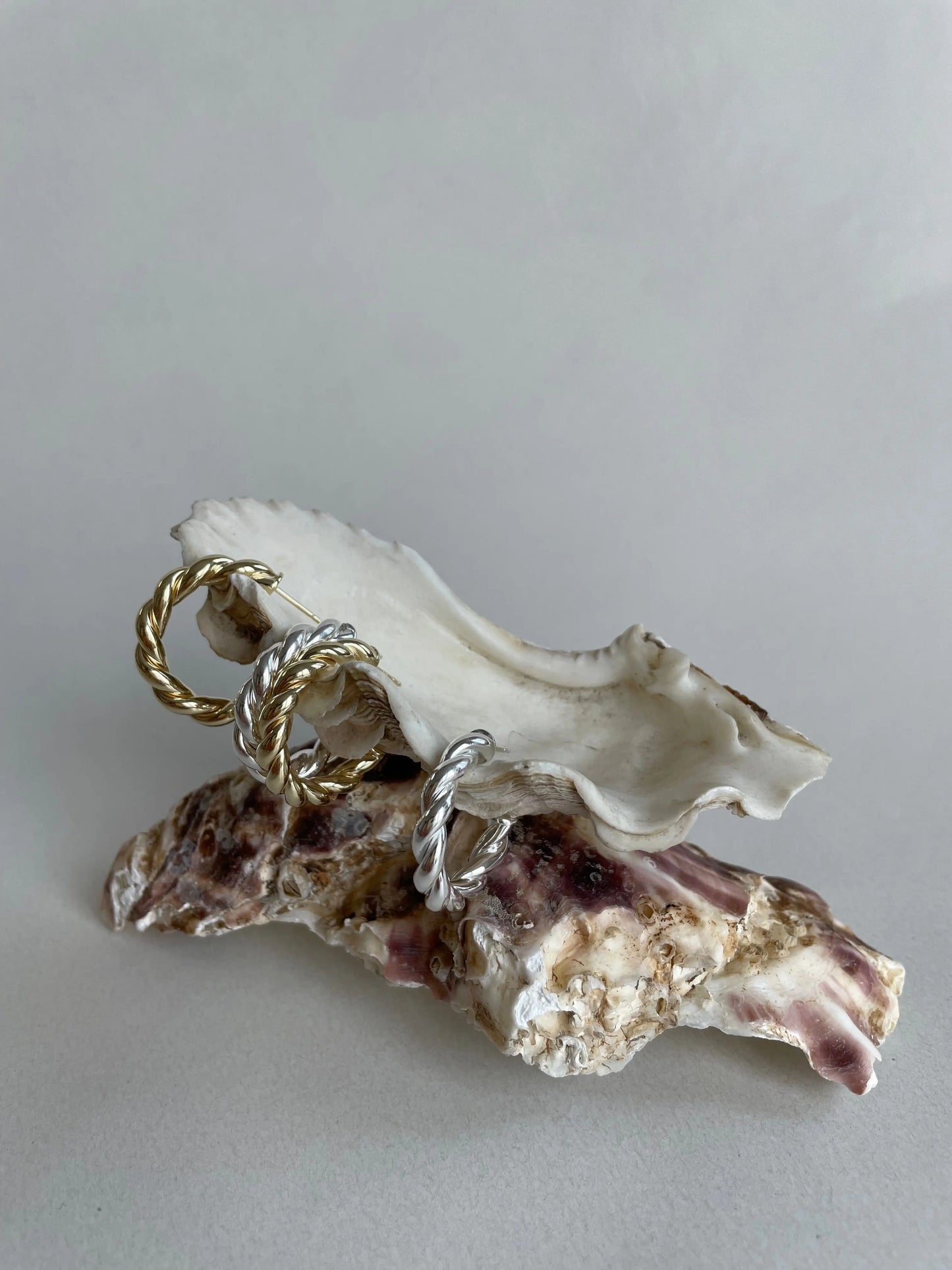 Mia Creolen silber small - noёmvri fashion label
