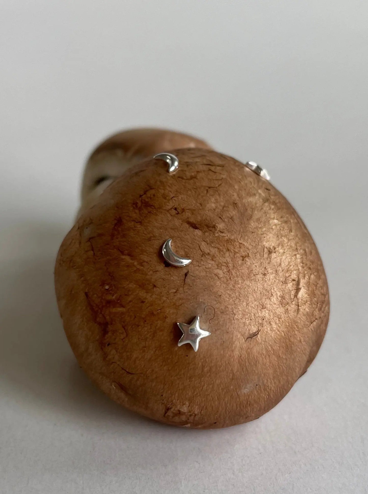 Mond - Ohrstecker silber - noёmvri fashion label