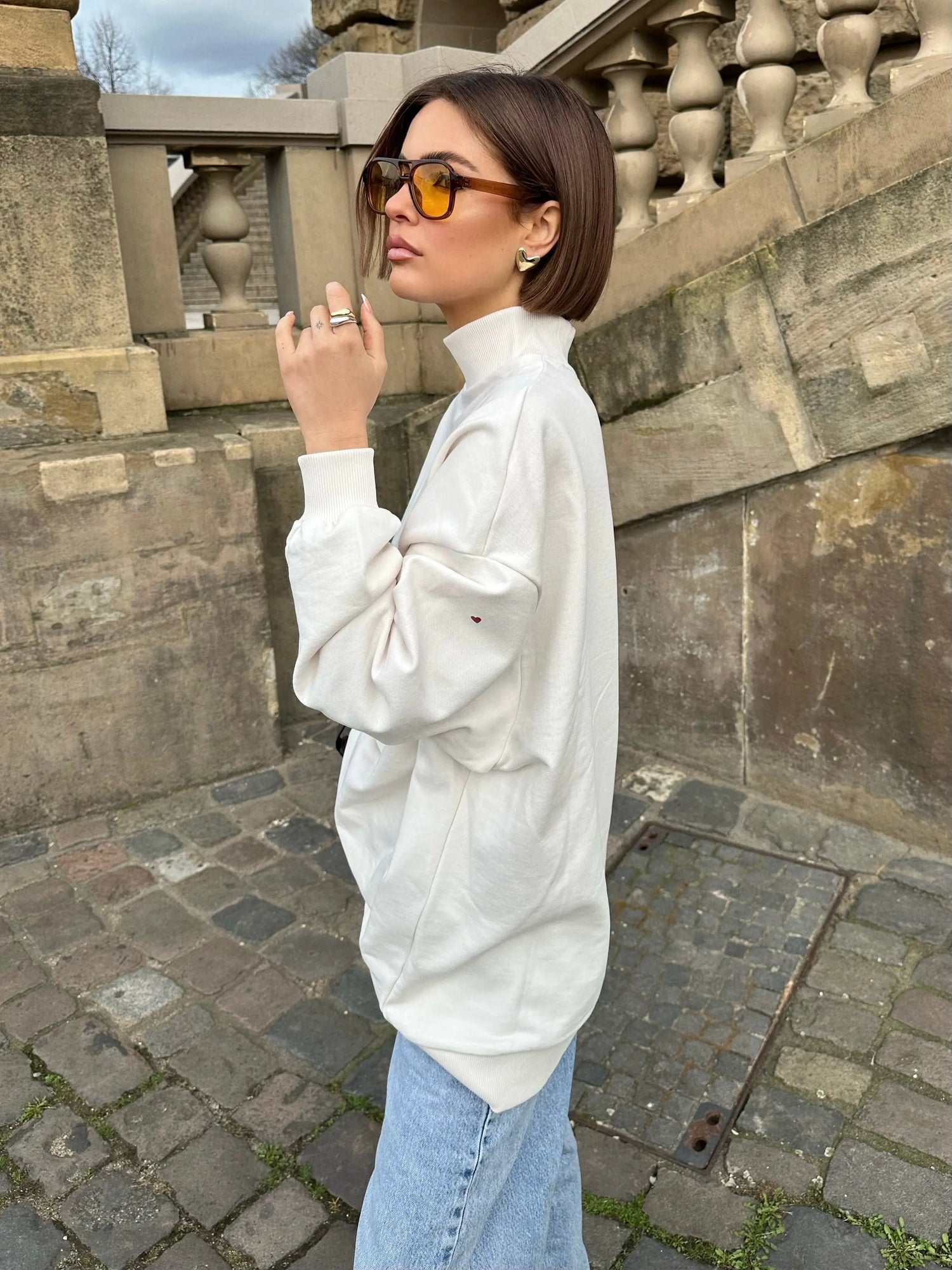 RED HEART - Sweatshirt - noёmvri fashion label- damenmode