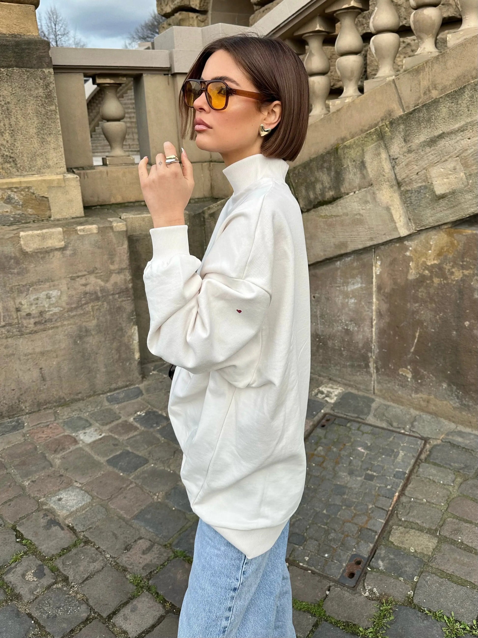 RED HEART - Sweatshirt - noёmvri fashion label- damenmode