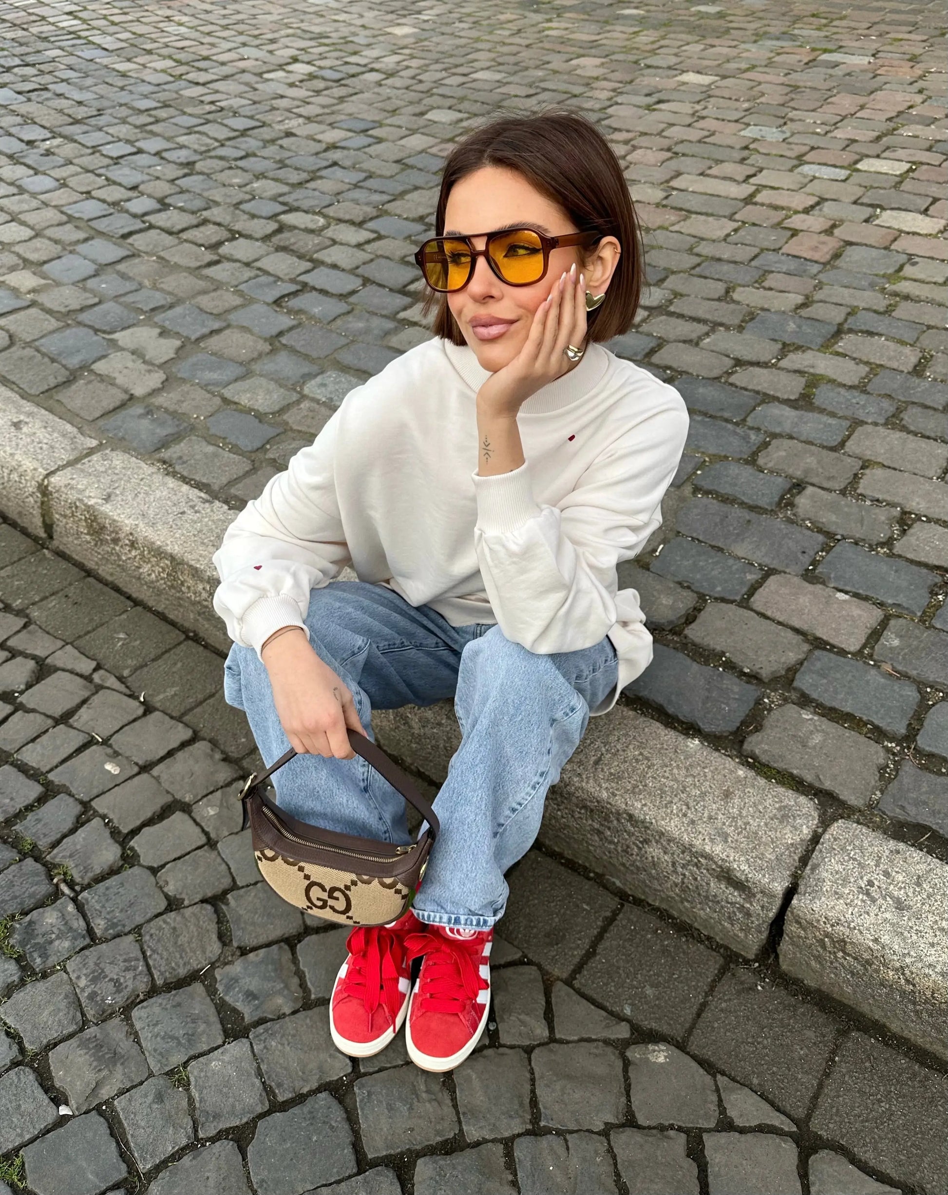 RED HEART - Sweatshirt - noёmvri fashion label