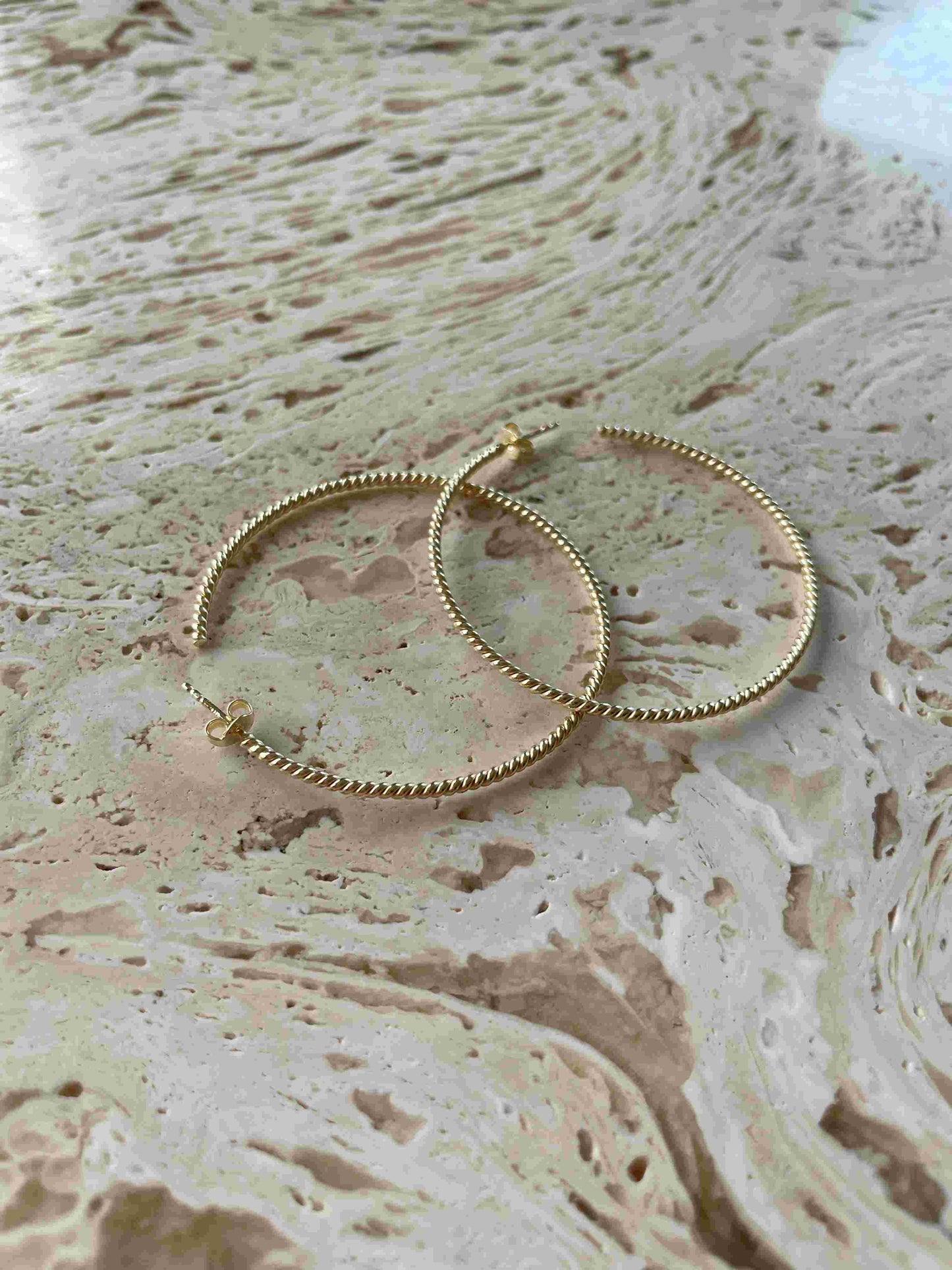 big Swirl hoops gold - noёmvri fashion label
