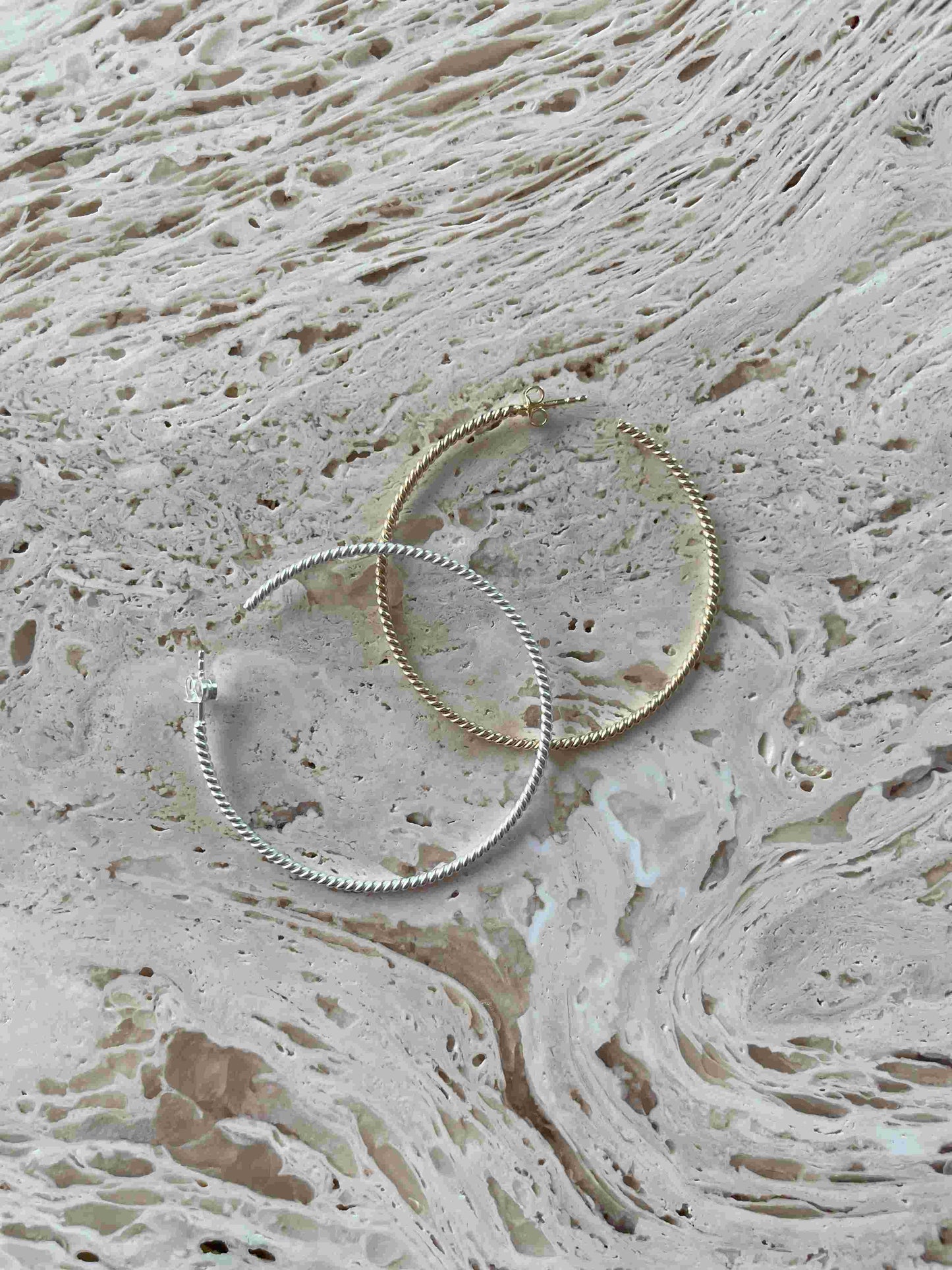 big Swirl hoops silber - noёmvri fashion label
