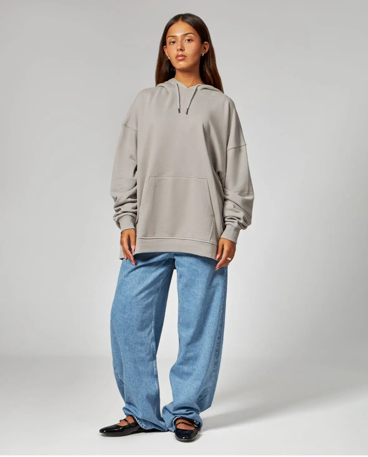 oversized Hoodie / grey - noёmvri fashion label