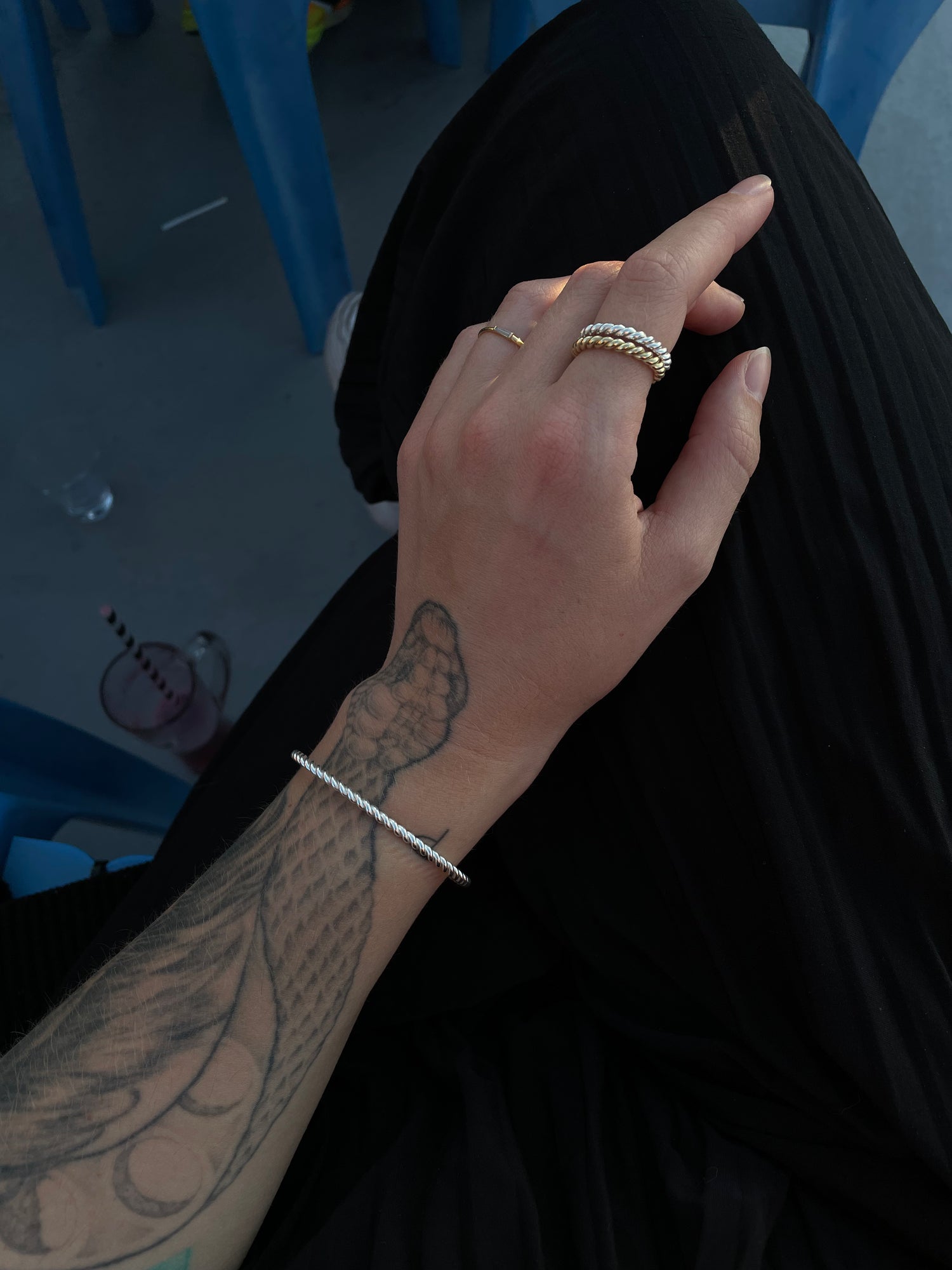 Armreif swirl silber - noёmvri fashion label