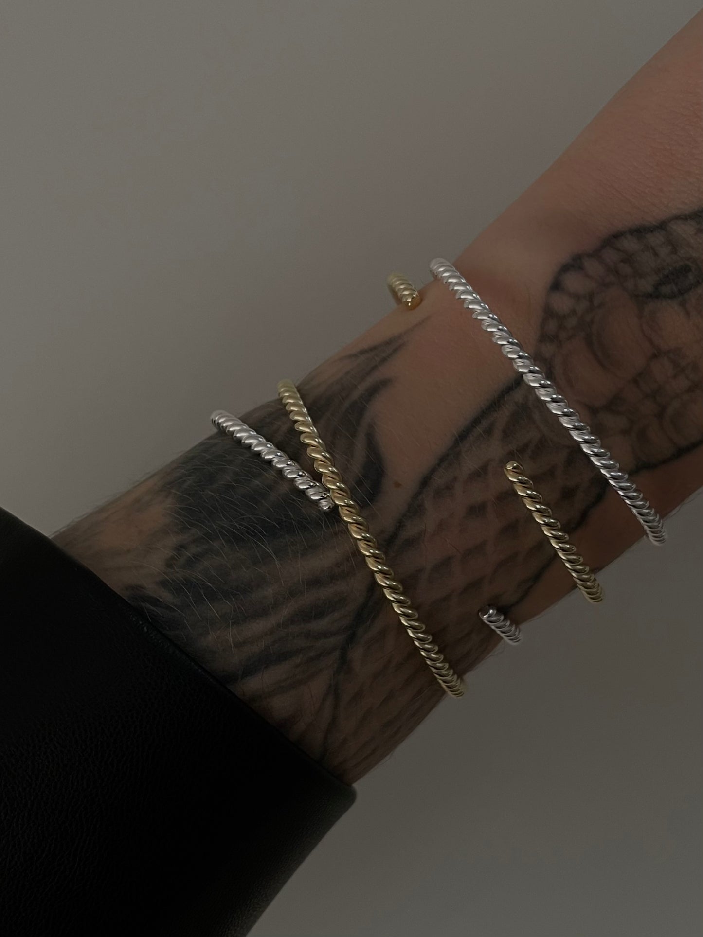 Armspange swirl silber - noёmvri fashion label
