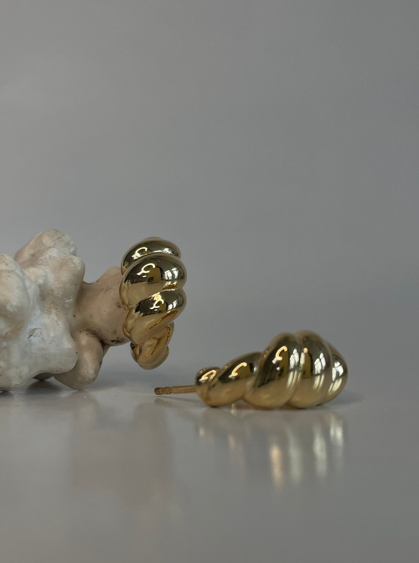 Croissant Creolen gold big - noёmvri fashion label