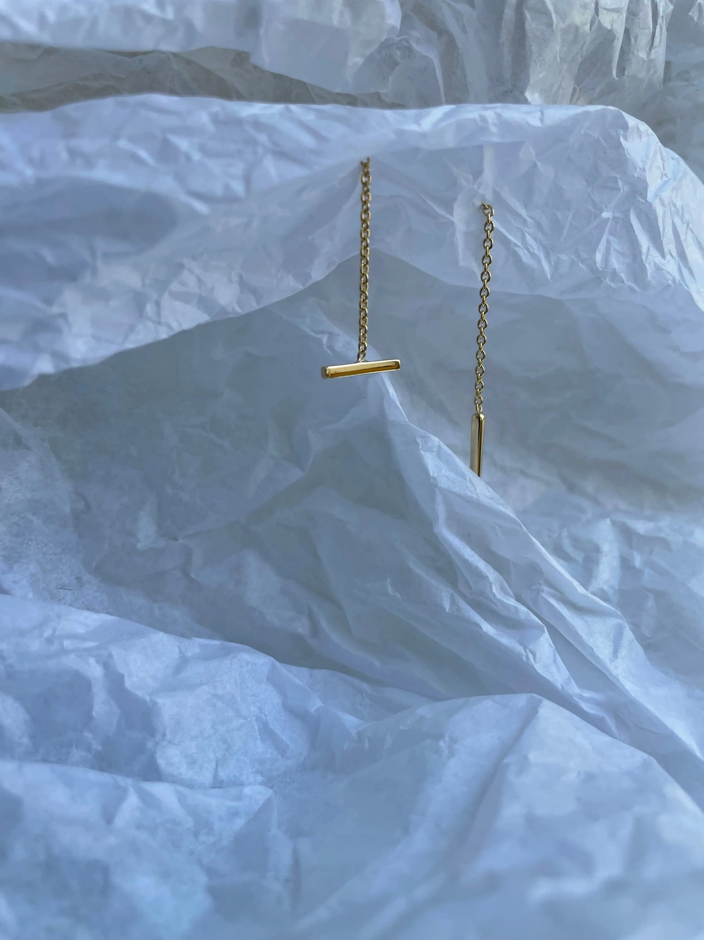 Kettenohrringe gold - noёmvri fashion label