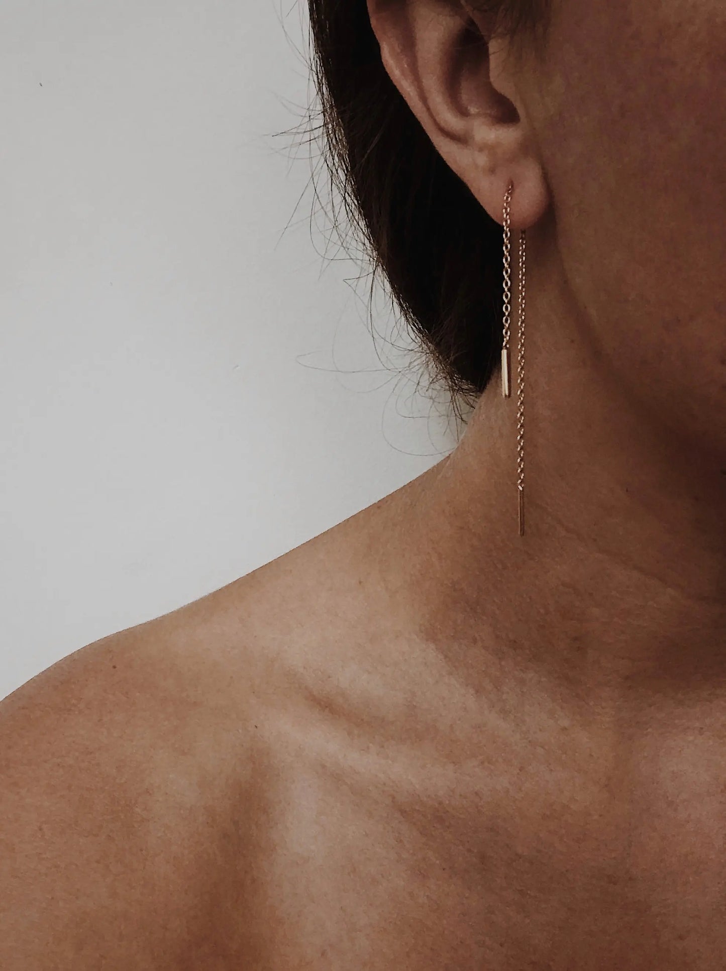 Kettenohrringe gold - noёmvri fashion label