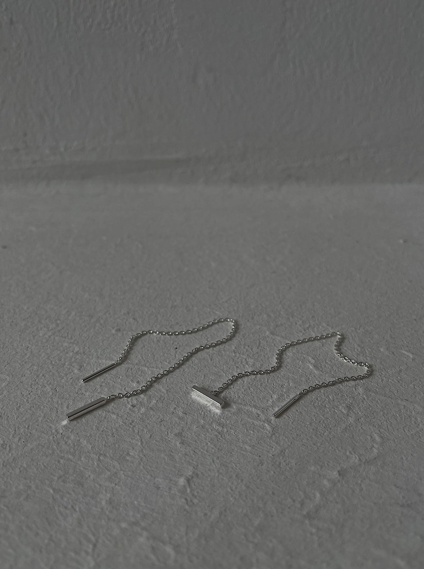 Kettenohrringe silber - noёmvri fashion label