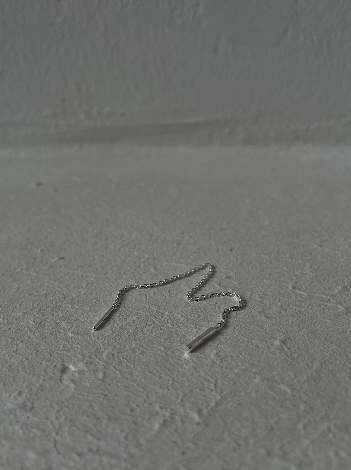Kettenohrringe silber - noёmvri fashion label