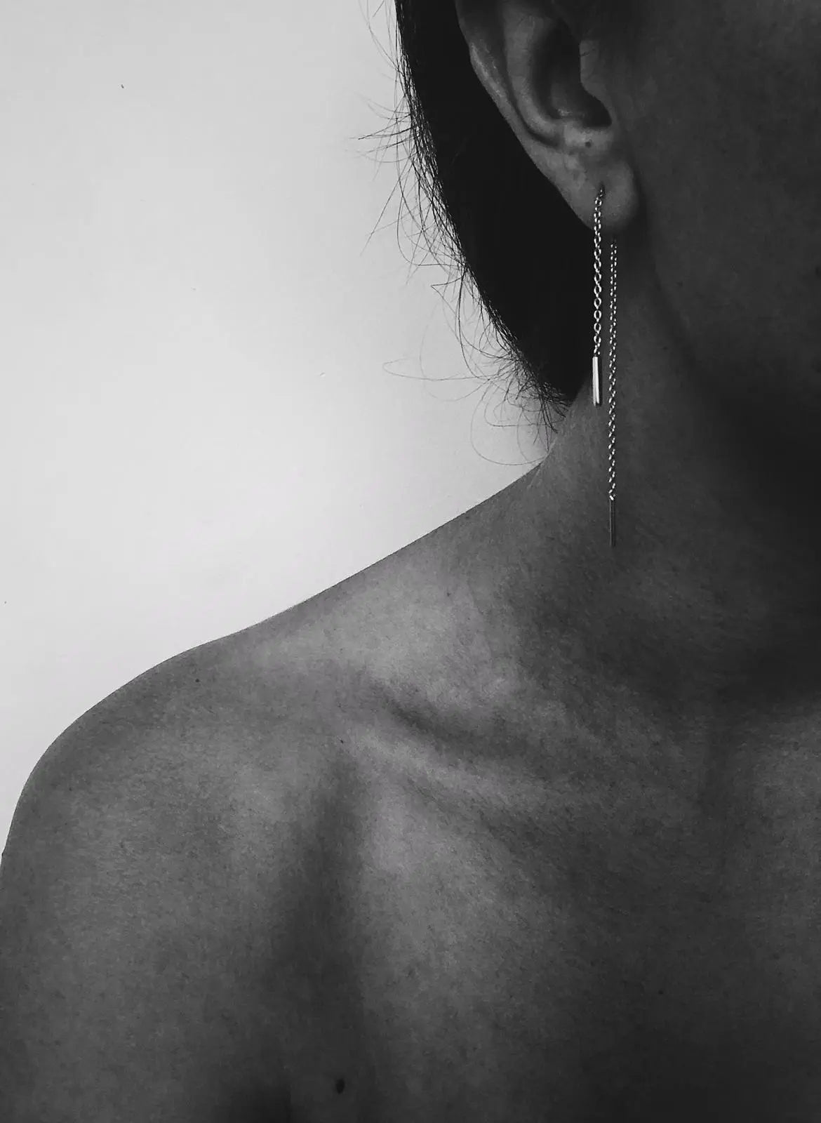 Kettenohrringe silber - noёmvri fashion label