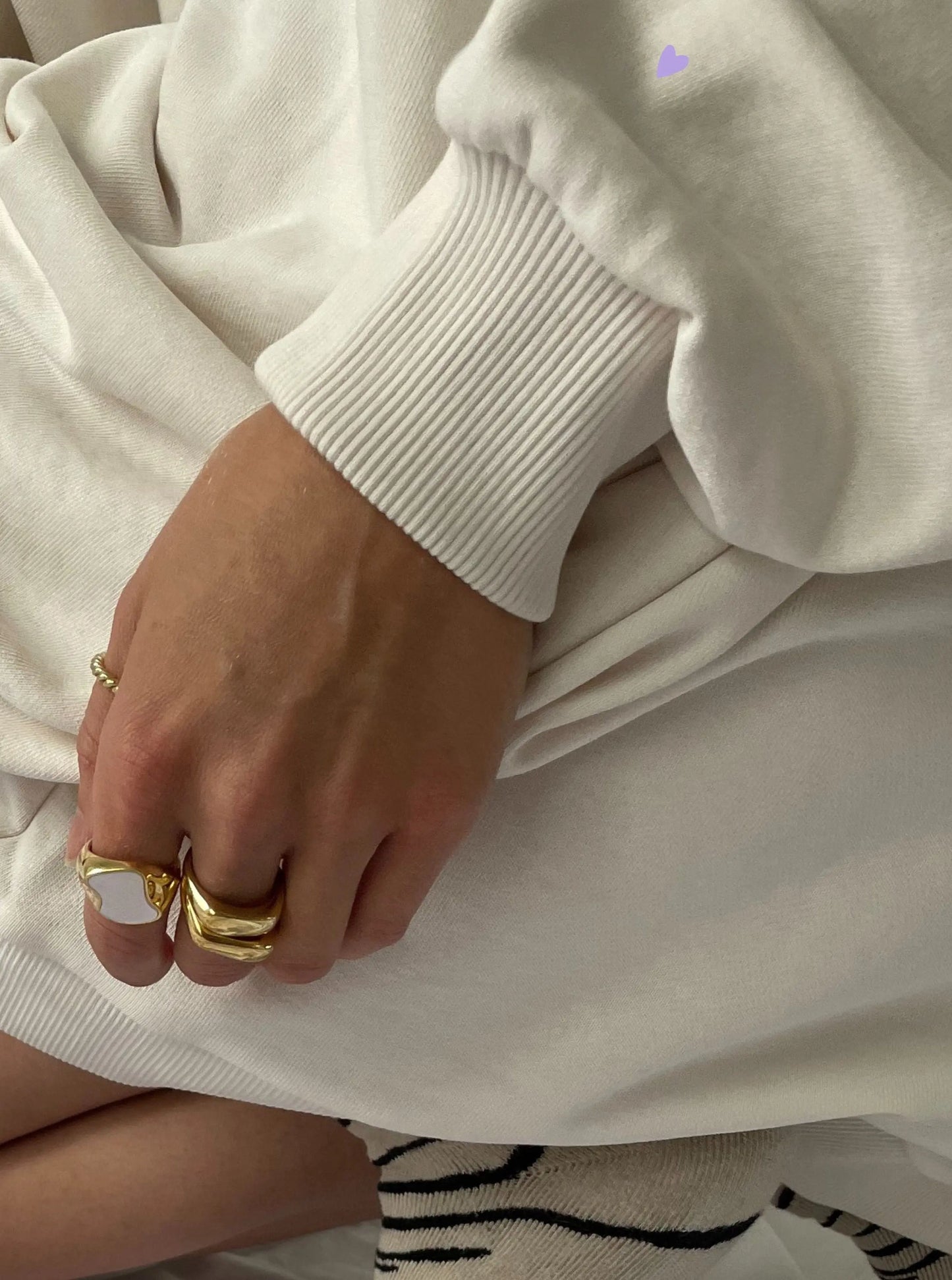 LILAC HEART - Sweatshirt - noёmvri fashion label