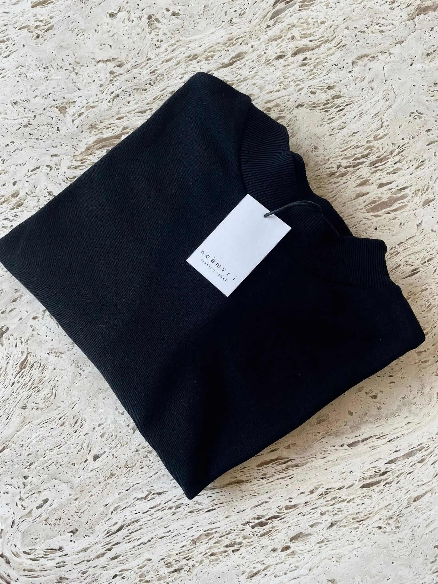 Sweatshirt Turtleneck / black - noёmvri fashion label
