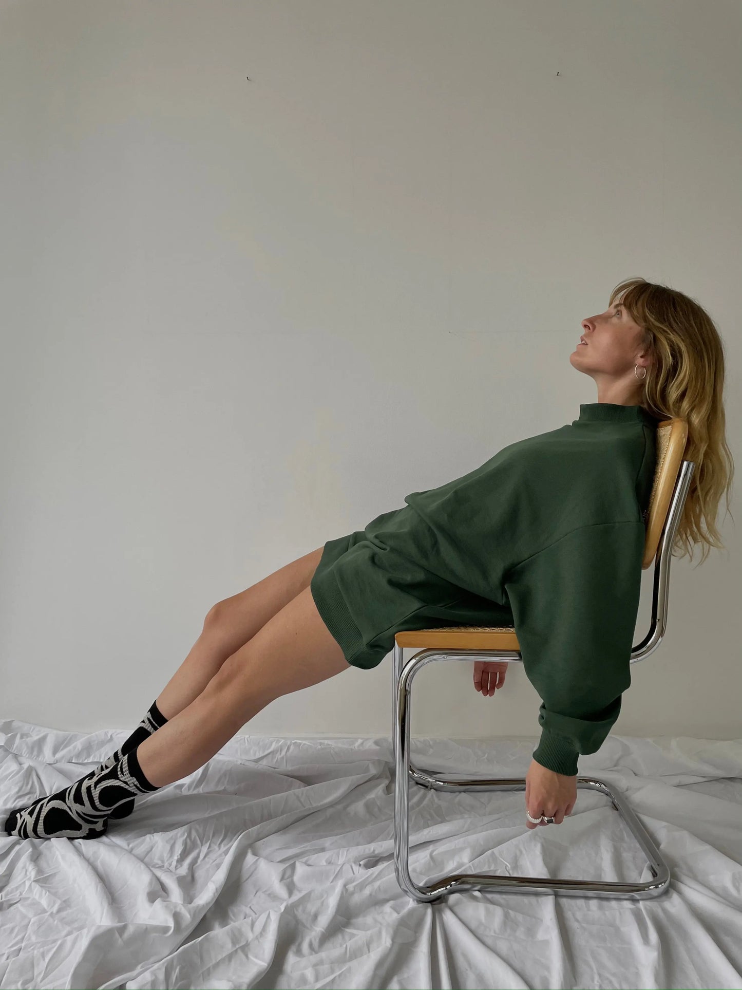 Sweatshirt Turtleneck / green - noёmvri fashion label