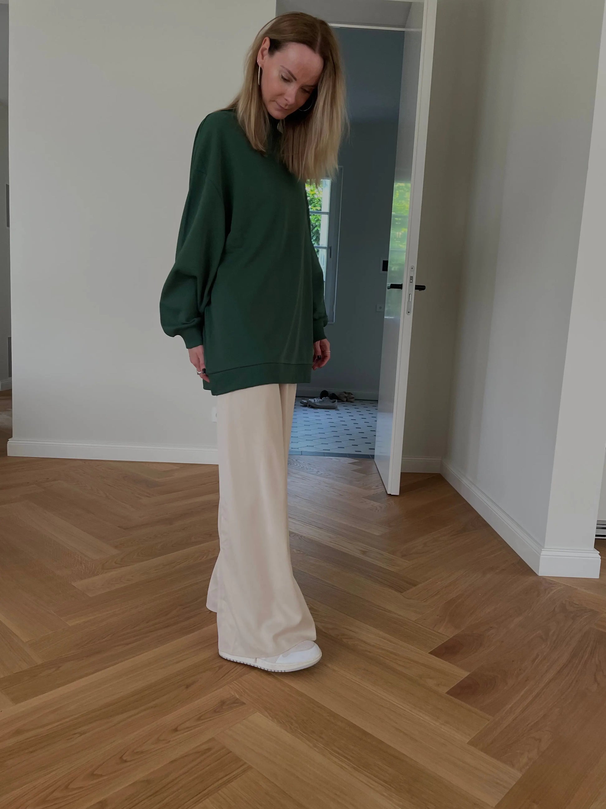 Sweatshirt Turtleneck / green - noёmvri fashion label