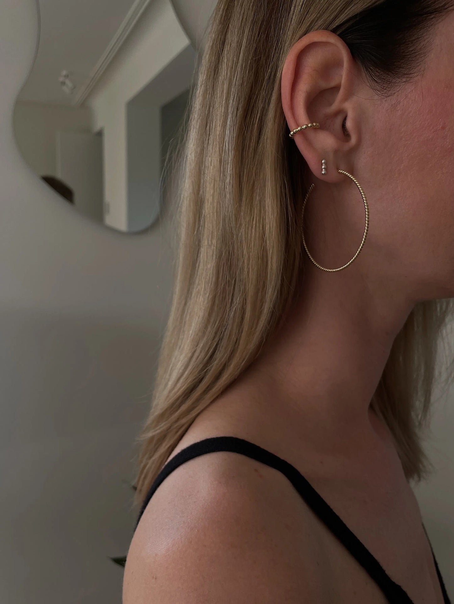 big Swirl hoops gold - noёmvri fashion label