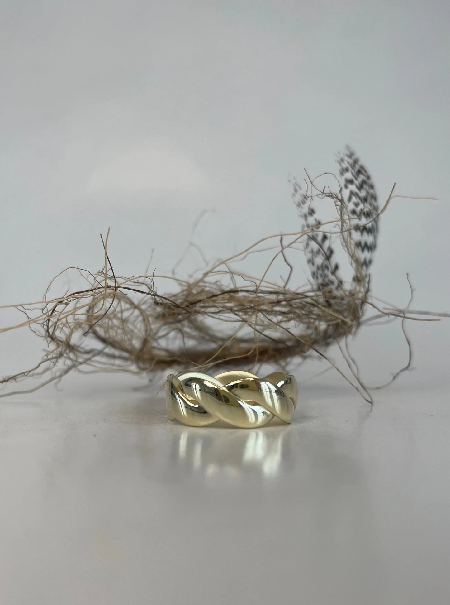 braid Ring gold - noёmvri fashion label