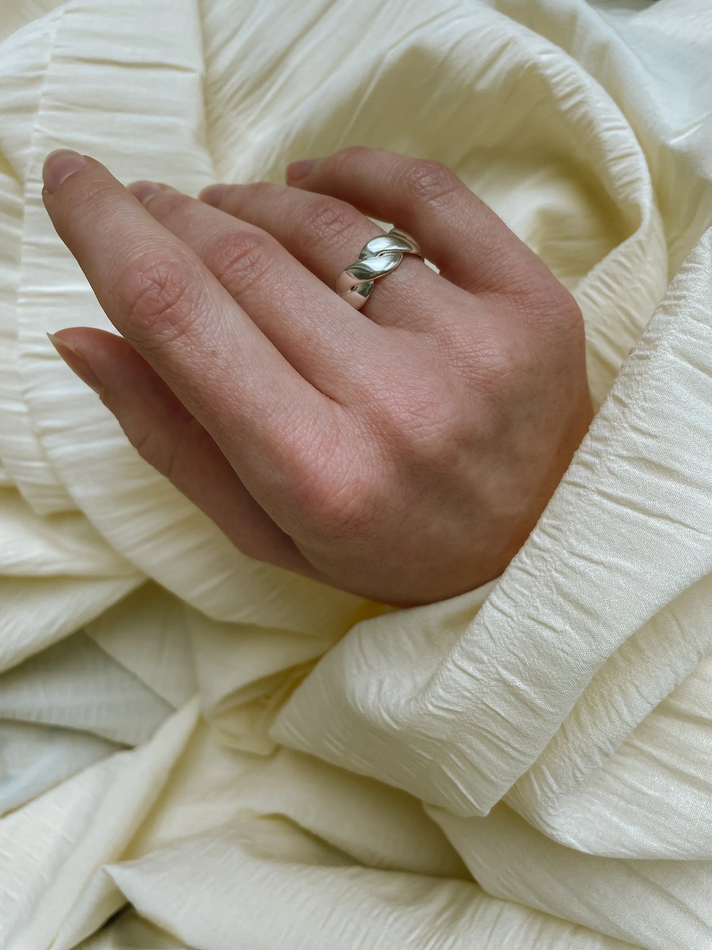 braid Ring silber - noёmvri fashion label