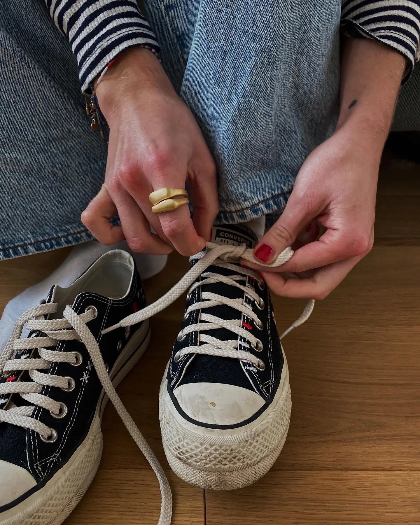 organischer Ring big gold matt - noёmvri fashion label