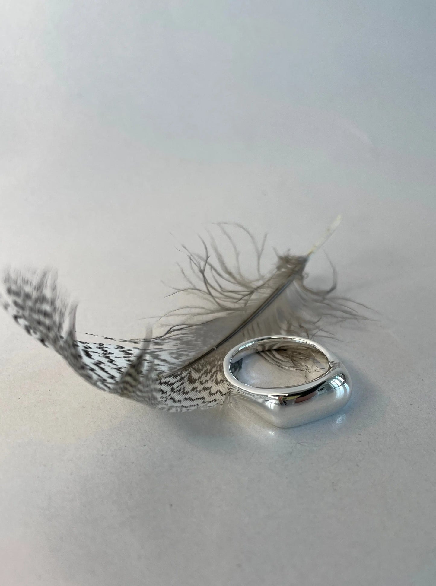 organischer Ring big silber - noёmvri fashion label