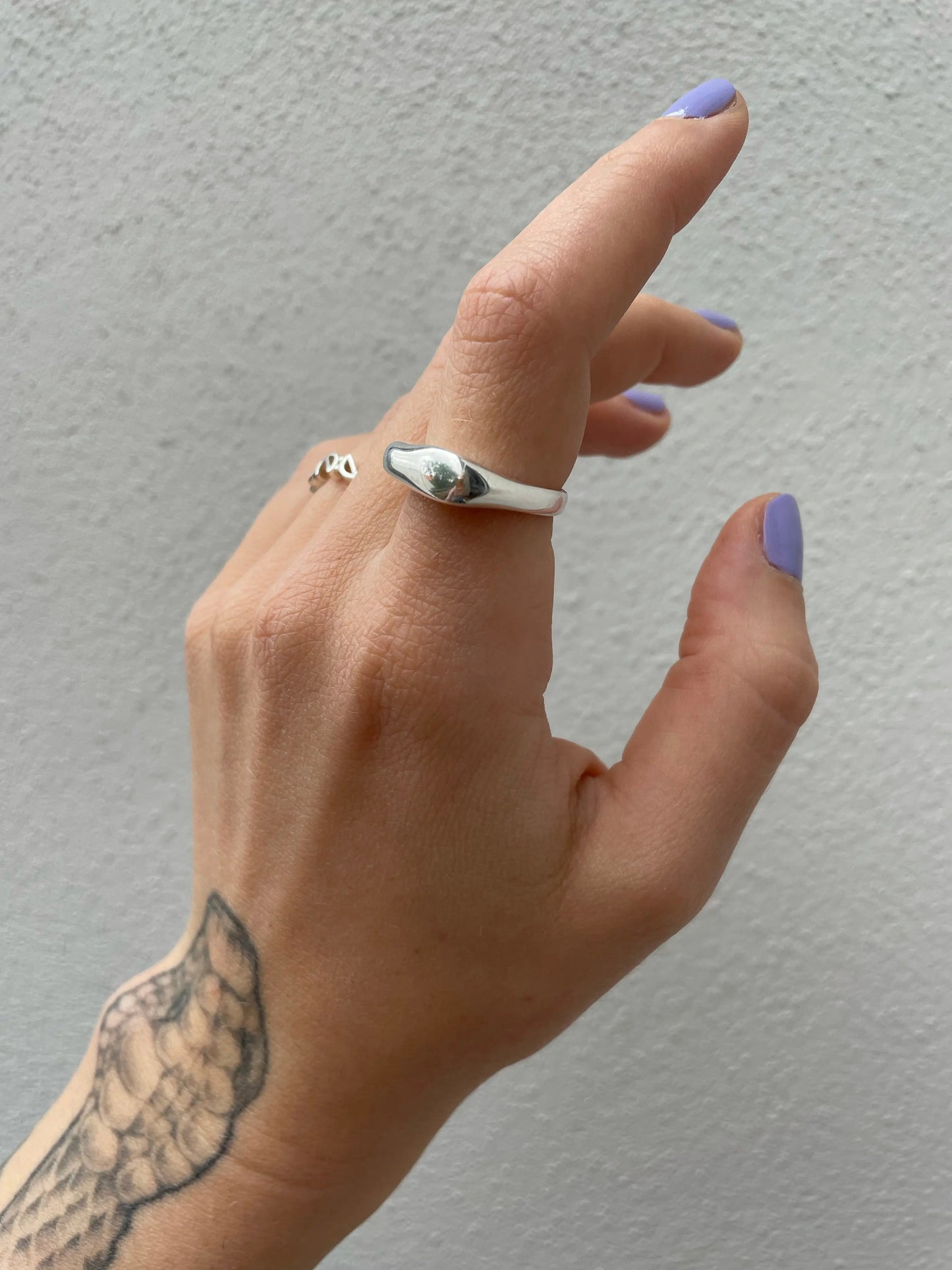 organischer Ring small silber - noёmvri fashion label