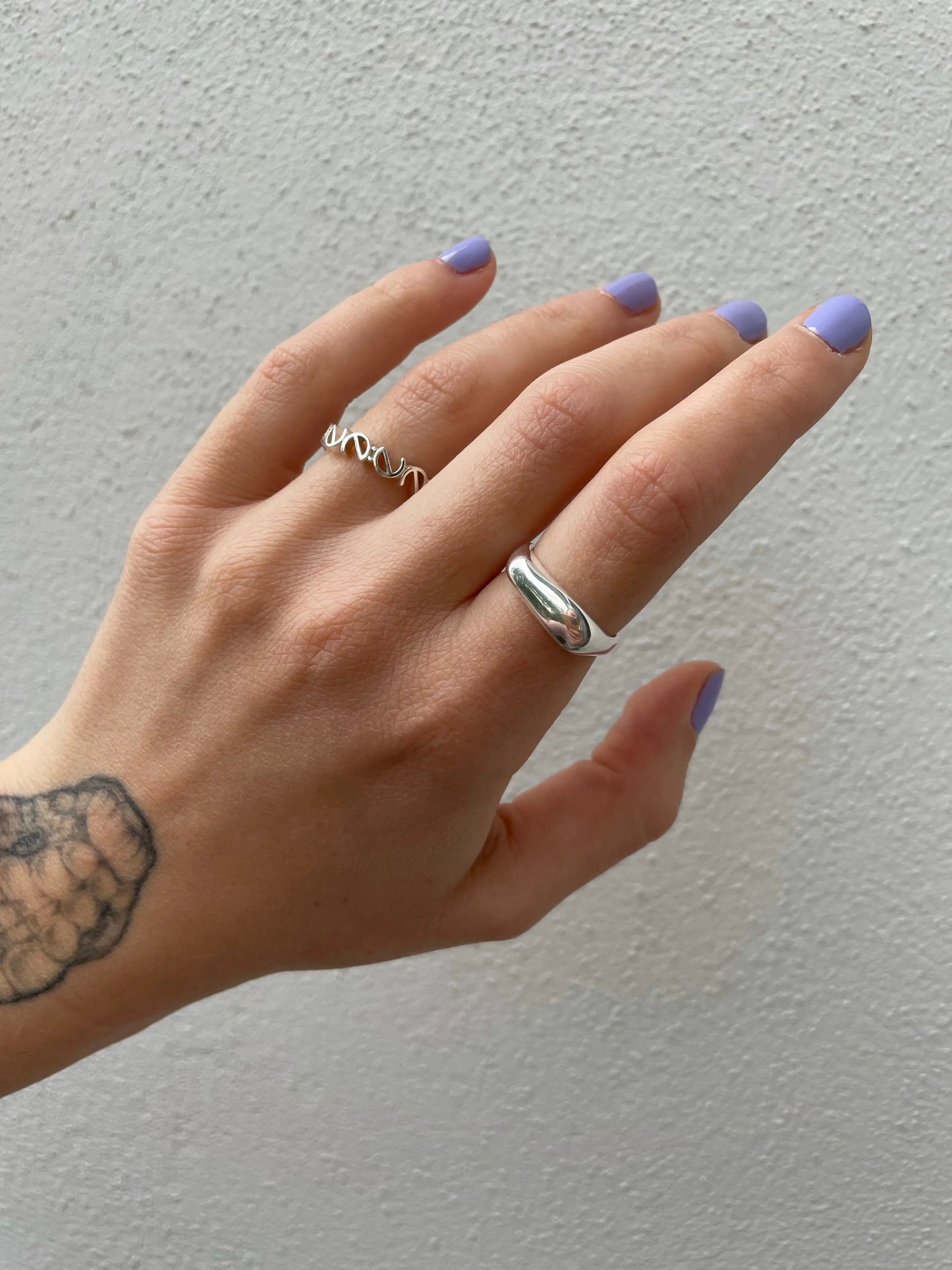 organischer Ring small silber - noёmvri fashion label
