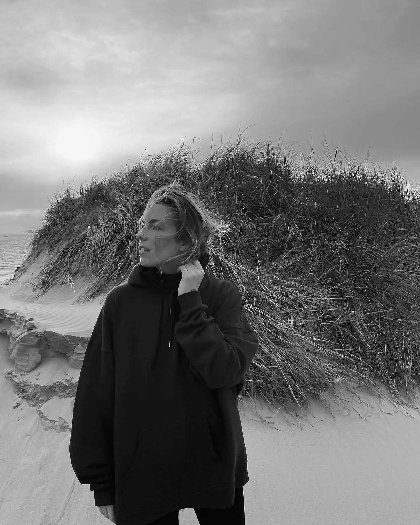 oversized Hoodie / black - noёmvri fashion label