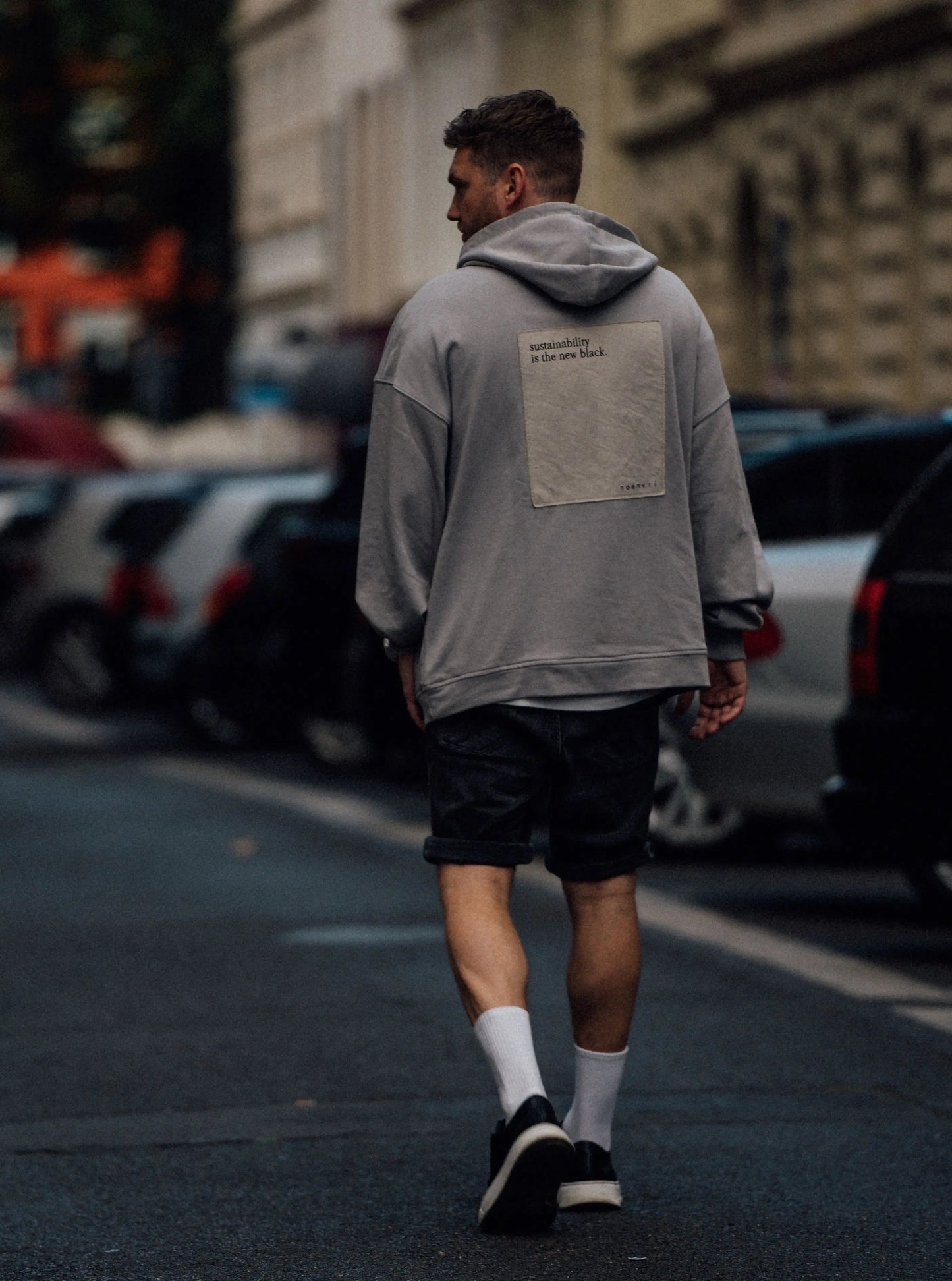 oversized Hoodie / grey - noёmvri fashion label