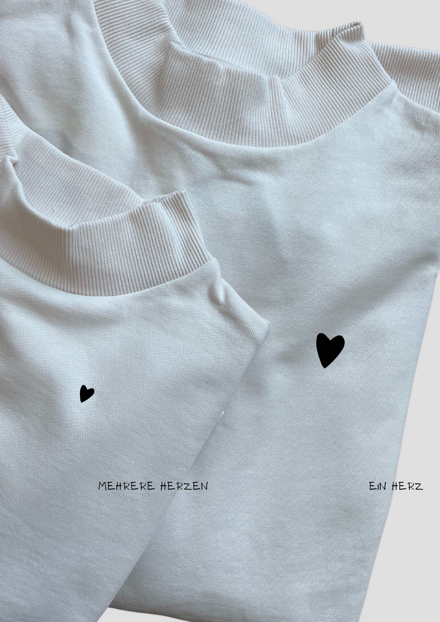 BLACK HEART - Sweatshirt mit Herzchen
