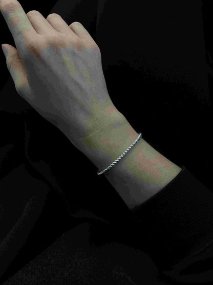 Armspange swirl silber