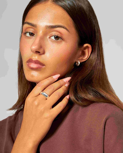 Kissenring Abby silber - noёmvri fashion label