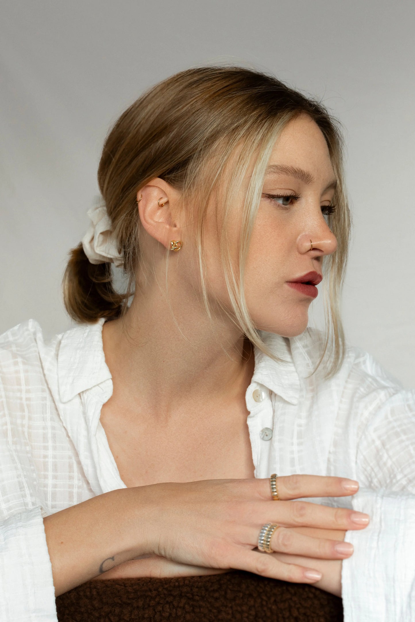 Lilly Ohrstecker gold - noёmvri fashion label