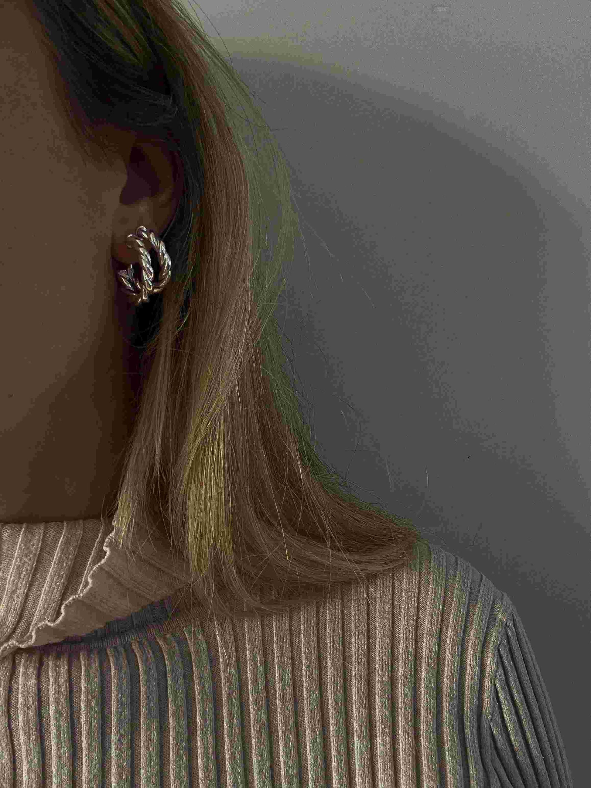 Mia Creolen silber small - noёmvri fashion label